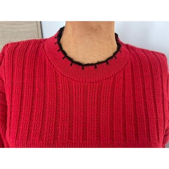 Arielle Sz S Vintage Teddy Bear Sweater Red Holiday Christmas Ugly 90's Kidcore - Picture 4 of 12